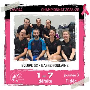 Rencontre J3 de la S2 : Vigneux contre Basse Goulaine (défaite)